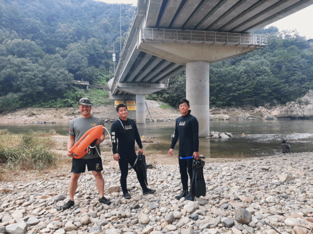 [사진기사] 해병대금산군전우회, 여름철 물놀이 위험지역 안전순찰